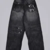 Vaqueros Colossus XL negros desgastados