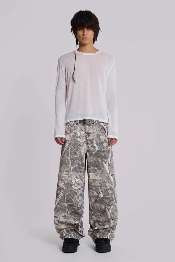 Vaqueros holgados Colossus de camuflaje Woodland