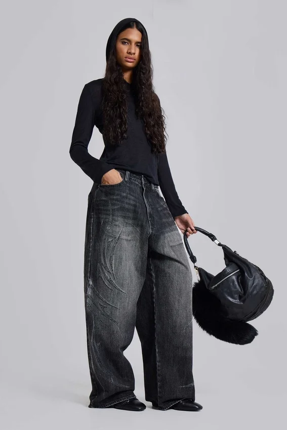 Vaqueros «Jewel Blade XL Colossus Jeans» negros