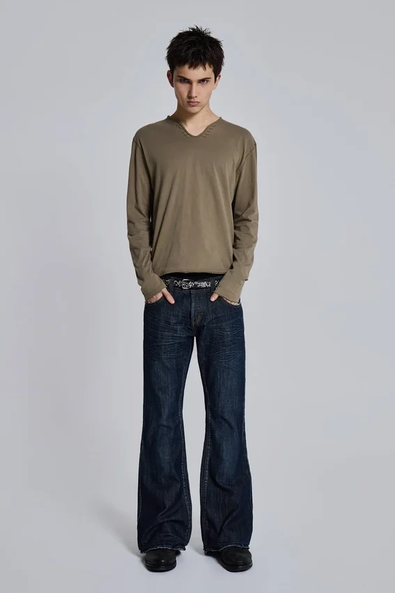 Vaqueros «Jude Bootcut» azules de corte acampanado