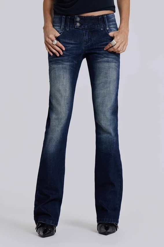 Vaqueros Thirteen en azul vintage