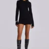 Vestido de malla «Black Wings»
