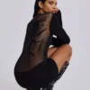 Vestido de malla «Black Wings»