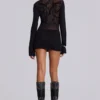 Vestido de malla «Black Wings»