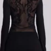 Vestido de malla «Black Wings»
