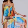 Vestido largo bandeau Livia