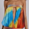 Vestido largo bandeau Livia