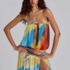 Vestido largo bandeau Livia