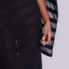 Vestido largo de punto «Noir» en negro