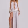 Vestido largo Oryx con conchas