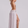Vestido largo Oryx con conchas