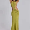 Vestido largo sin espalda drapeado «Darlyn»