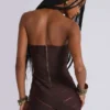 Vestido vendaje con tachuelas Serena