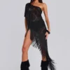 Vestido «Vivienne» con flecos de encaje