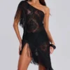 Vestido «Vivienne» con flecos de encaje