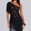 Vestido «Vivienne» con flecos de encaje